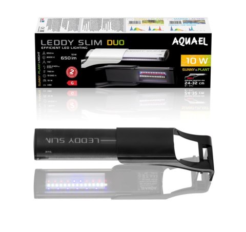 AQUA EL AQUAEL Leddy SlimDuo 10W Sunny Plant&Night Czarne