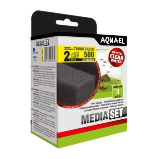 AQUA EL AQUAEL Wkład filtracyjny Gąbkowy Turbo 500 MediaSet 2szt