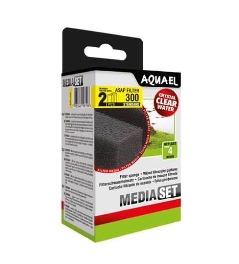 AQUA EL AQUAEL Wkład filtracyjny gąbkowy Asap 300 Standart 2szt