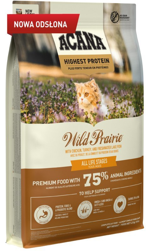 Acana ACANA Wild Prairie Cat - Sucha karma dla kotów, 4,5 kg