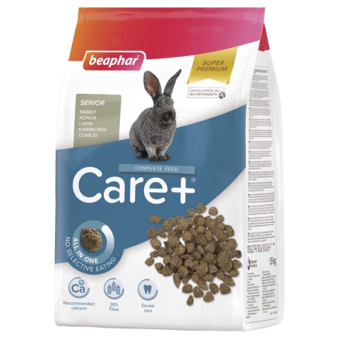 BEAPHAR BEAPHAR Care+ Rabbit Senior Karma Super Premium Dla Królików Seniorów 1,5kg