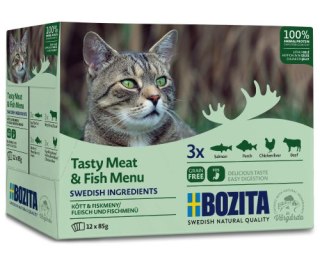 Bozita BOZITA Multibox Mięsne I Rybne Kawałki W Galaretce (12X85g)