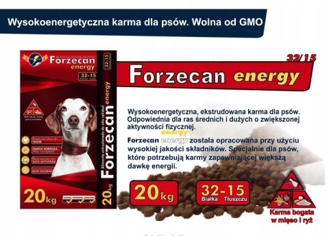 Forzecan Forzecan Energy 51% mięsa BezGMO 20kg