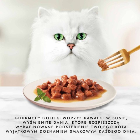 Gourmet Purina Gourmet Gold kurczak/ wątróbka w sosie 85g