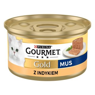 Gourmet Purina Gourmet Gold mus z indykiem 85g