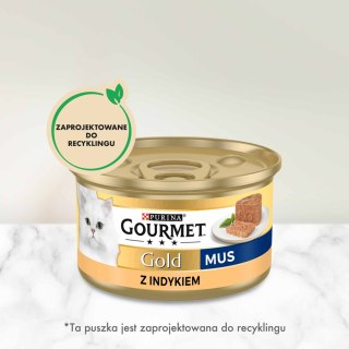 Gourmet Purina Gourmet Gold mus z indykiem 85g