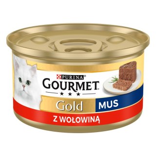 Gourmet Purina Gourmet Gold mus z wołowiną 85g