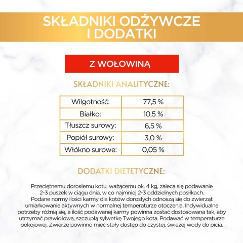 Gourmet Purina Gourmet Gold mus z wołowiną 85g