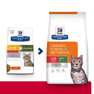 Hills Hill's PD Prescription Diet c/d Urinary Stress + Metabolic Feline 3kg