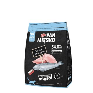 PAN MI�SKO PAN MIĘSKO Sucha karma dla kota - Kurczak z pstrągiem, 400 g