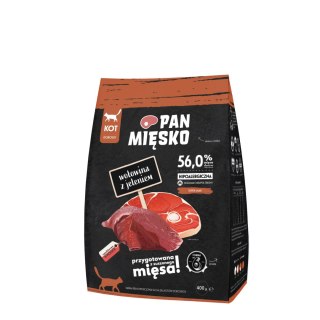 PAN MI�SKO PAN MIĘSKO Sucha karma dla kota - Wołowina z jeleniem, 400 g