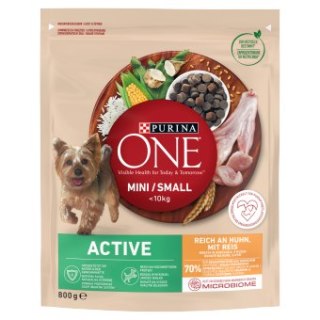PURINA ONE PURINA ONE Mini Active Kurczak, ryż - sucha karma dla psa - 800g