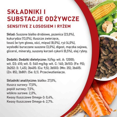 PURINA ONE PURINA ONE Mini Delicate Łosoś, ryż - sucha karma dla psa - 800 g