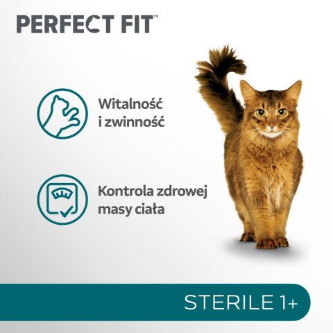Perfect Fit Perfect Fit™ - sucha karma pełnoporcjowa dla dorosłych kotów po zabiegu kastracji, bogata w kurczaka 7kg