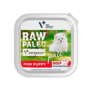 RAW PALEO Vetexpert RAW PALEO PATE MINI puppy beef 150g - wołowina tacka