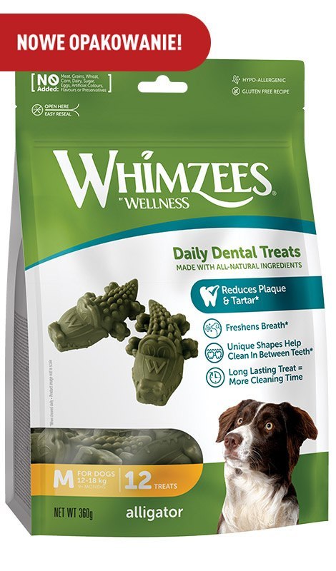 WHIMZEES WHIMZEES WHIMZEES Aligator M 12szt