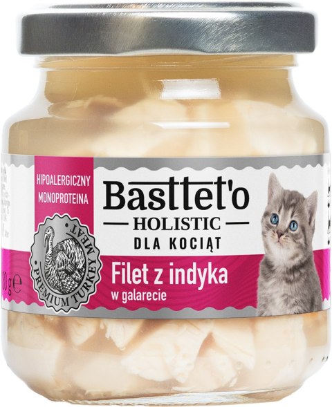 Basttet'o Basttet'o Holistic Filet Z Indyka Dla Kociąt 130g