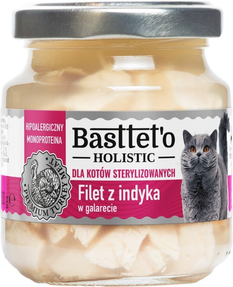 Basttet'o Basttet'o Holistic Filet Z Indyka Dla Kotów Sterylizowanych 130g
