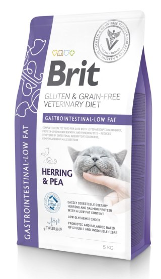 Brit veterinary Brit GF Veterinary Diets Cat Gastrointestinal-Low Fat 5kg