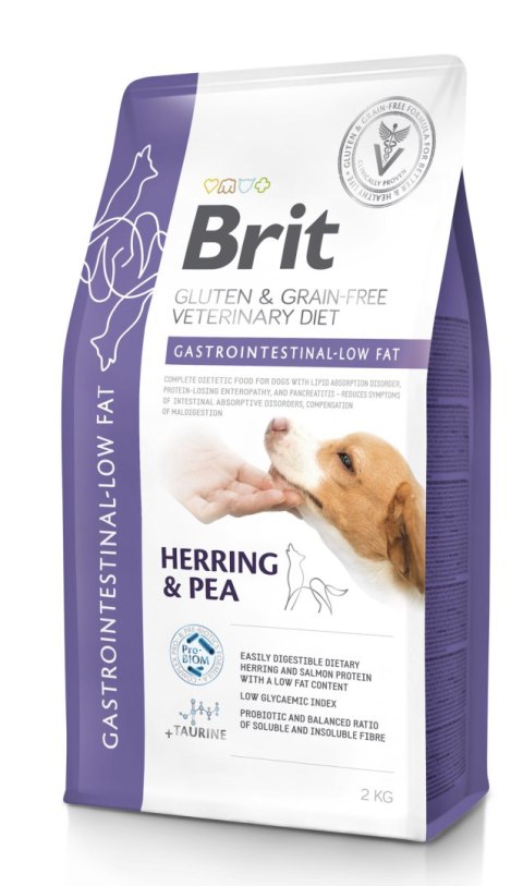 Brit veterinary Brit GF Veterinary Diets Dog Gastrointestinal-Low Fat 2kg