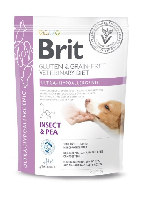 Brit veterinary Brit GF Veterinary Diets Dog Ultra-Hypoallergenic Insect 400g