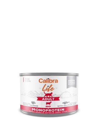 Calibra Calibra Cat Adult Life Karma Dla Kota Z Wołowiną 200g
