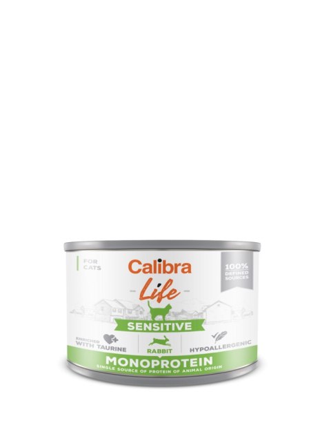 Calibra Calibra Cat Life Sensitive Karma Dla Kota Z Królikiem 200g