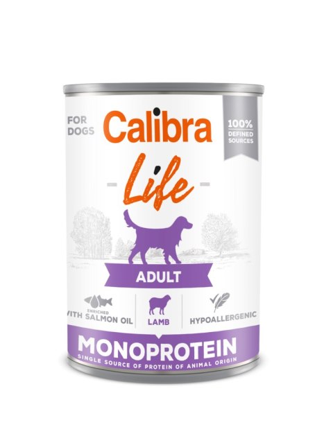 Calibra Dog Life Adult Lamb Karma Dla Psa 400g