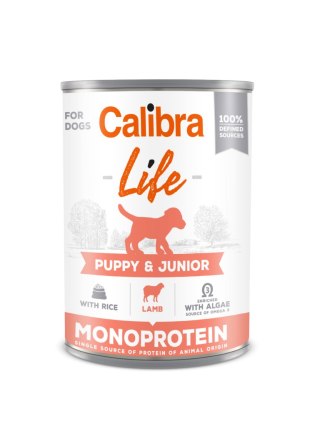 Calibra Calibra Dog Life Puppy & Junior Jagnięcina Z Ryżem 400g