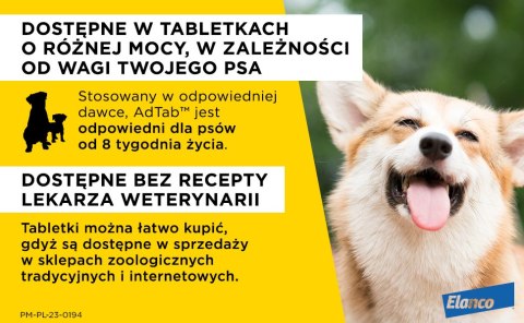 Elanco Elanco AdTab 225mg Tabletka Na Pchły I Kleszcze Dla Psów 5,5-11kg