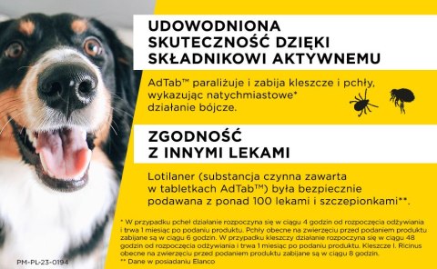 Elanco Elanco AdTab 225mg Tabletka Na Pchły I Kleszcze Dla Psów 5,5-11kg