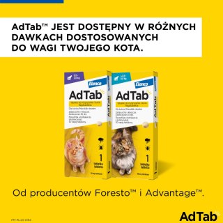Elanco Elanco AdTab Tabletka Na Pchły I Kleszcze Dla Kotów 2-8kg 48mg