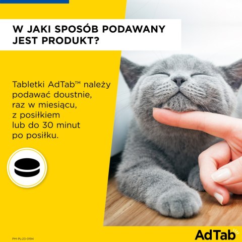 Elanco Elanco AdTab Tabletka Na Pchły I Kleszcze Dla Kotów 2-8kg 48mg