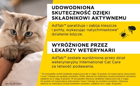 Elanco Elanco AdTab Tabletka Na Pchły I Kleszcze Dla Kotów 2-8kg 48mg