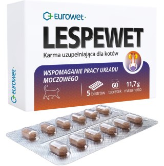 Eurowet Eurowet Lespewet Preparat Dla Kotów Wspierający Drogi Moczowe 60tabl