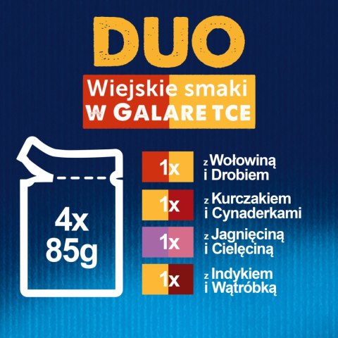 Felix Felix Duo Wiejskie Smaki W Galaretce 4x85g