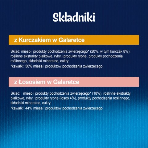 Felix Felix Fantastic Junior W Galaretce Z Kurczakiem I Łososiem 4x85g