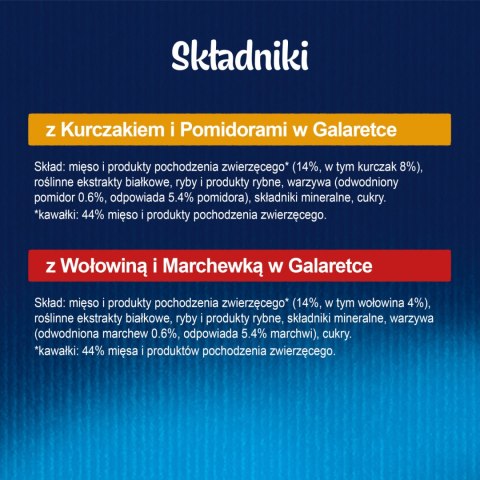 Felix Felix Fantastic W Galaretce Z Kurczakiem I Wołowiną 4x85g
