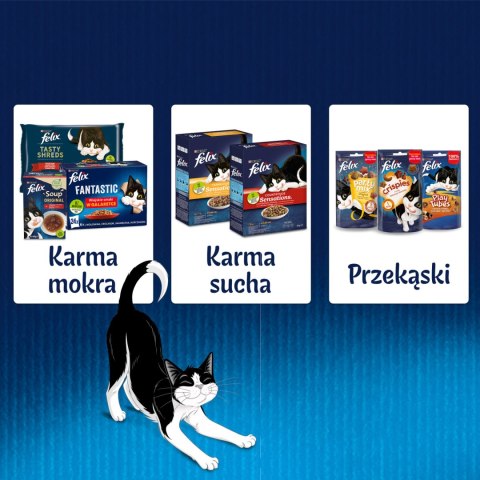 Felix Felix Fantastic W Galaretce Z Kurczakiem I Wołowiną 4x85g