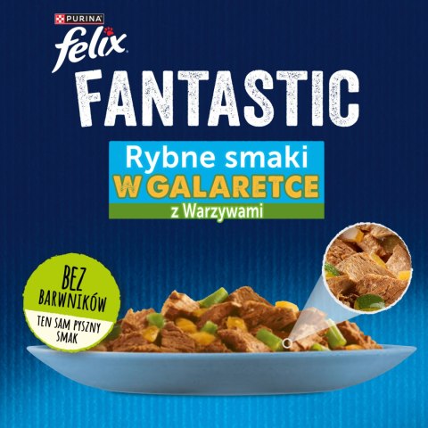 Felix Felix Fantastic Wiejskie Smaki W Galaretce Z Łososiem I Pstrągiem 4x85g