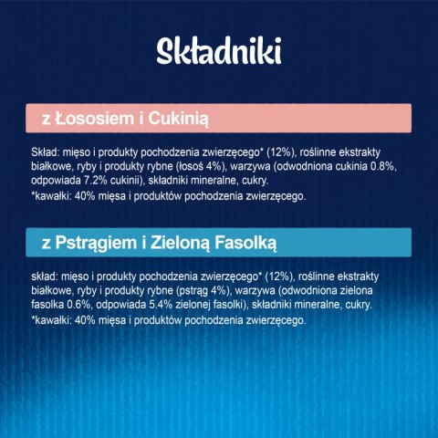 Felix Felix Fantastic Wiejskie Smaki W Galaretce Z Łososiem I Pstrągiem 4x85g