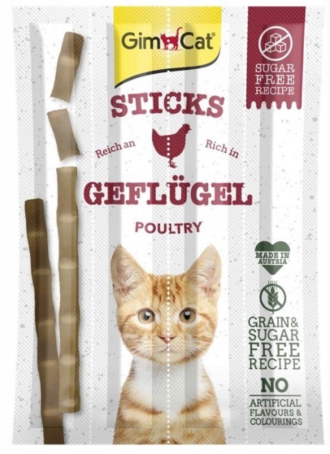 Gimborn Gimcat Sticks Przysmak Dla Kota Z Drobiem I Wątróbką 4szt