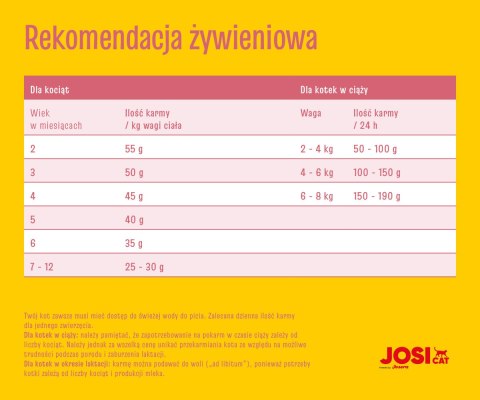 JosiCat Josera Josicat Kitten Karma Sucha Dla Kociąt 10kg