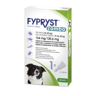 KRKA Krka Fypryst Combo Na Pchły I Kleszcze Dla Psa 10-20kg 1 Pipeta