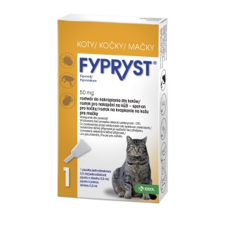 KRKA Krka Fypryst Spot On Dla Kota 50mg/0,5ml 1 Pipeta