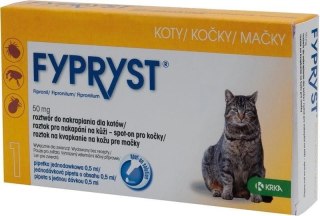 KRKA Krka Fypryst Spot On Dla Kota 50mg/0,5ml 1 Pipeta