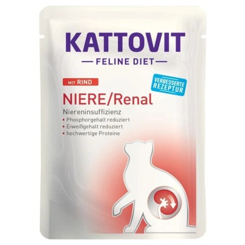 Kattovit Kattovit Niere/Renal Wołowina 85g