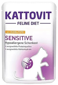 Kattovit Kattovit Sensitive Kurczak Z Indykiem 85g