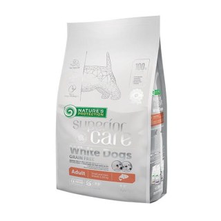 Nature's Protection Natures Protection Superior Care White Dogs Grain Free Salmon Adult Small Breeds Karma Dla Psa 1.5kg