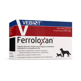 Nutrifarm Sp. z o.o. Vebiot Ferroloxan Suplement Dla Psa 60 Tabletek